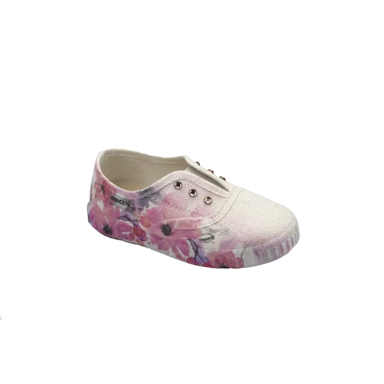 Shoe b 76 white lavender scented slip on sneaker 30055 - girls