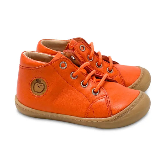 Shoo pom bibi low cut orange lace up sneaker - baby boy