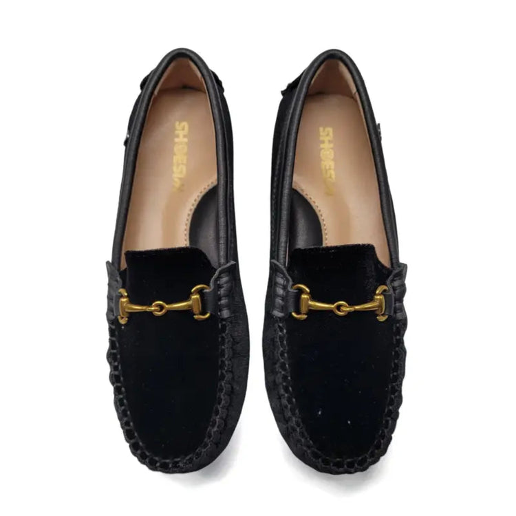 Shoozim black velvet loafer 62022 loafers boys