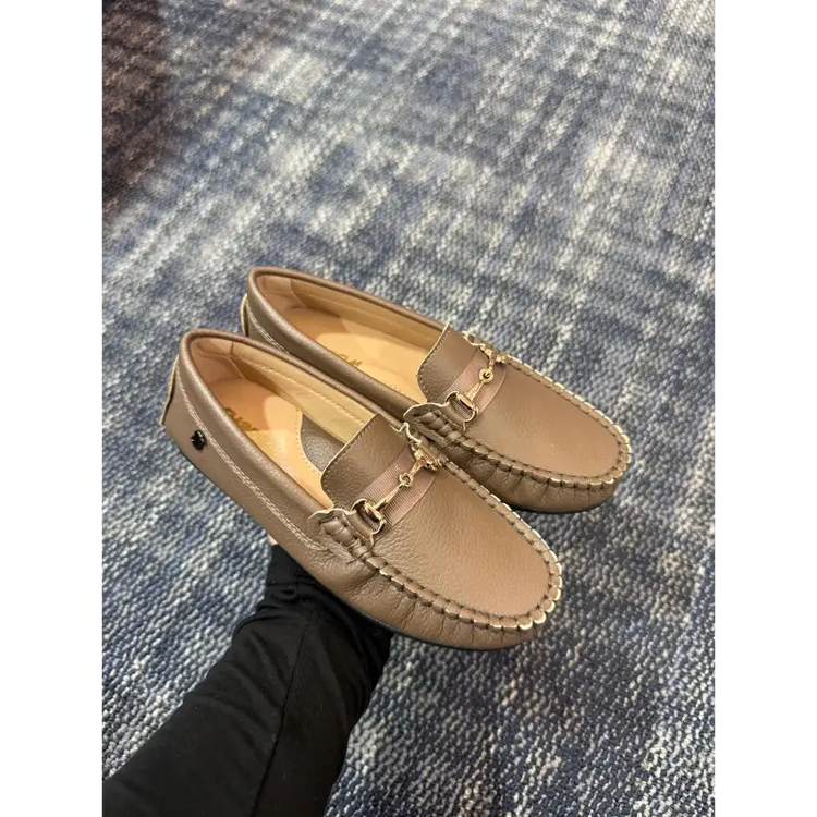 Shoozim dark taupe leather loafer 62022 loafers boys