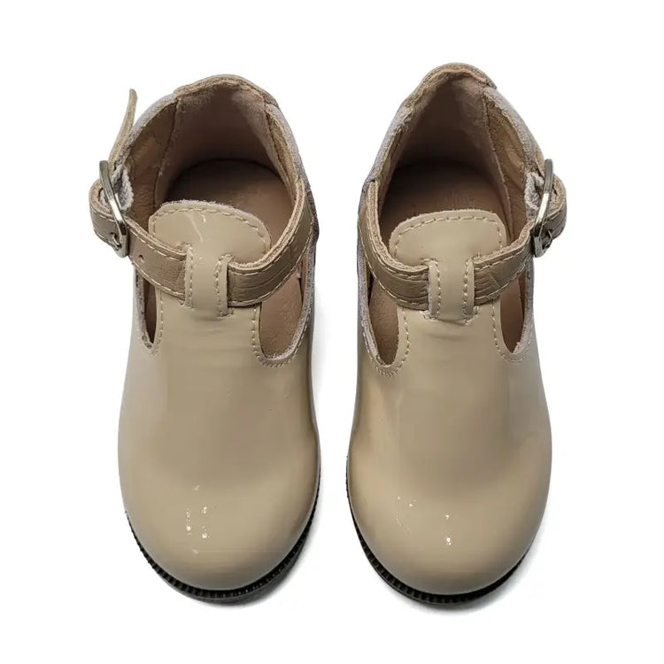 Shoozim stone leather t strap first walker 087 first walker