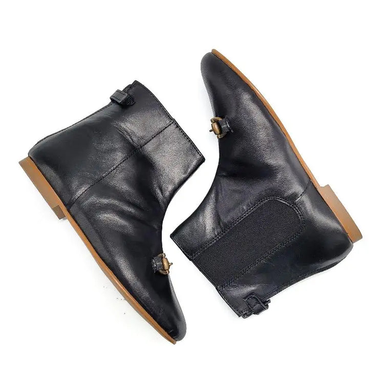 Sonatina Angelina Black Anchor Chain Bootie - GIRLS
