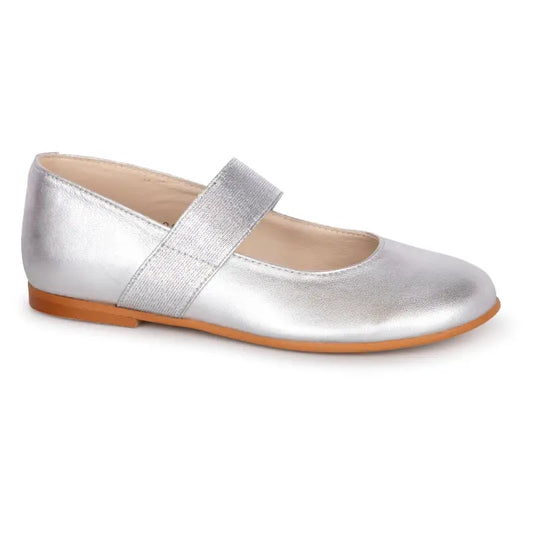 Sonatina brooklyn silver elastic mary jane - girls