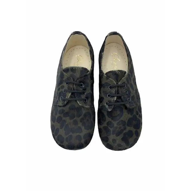 Sonatina duke green leopard lace up - dress shoe