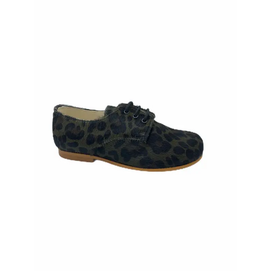 Sonatina duke green leopard lace up - dress shoe