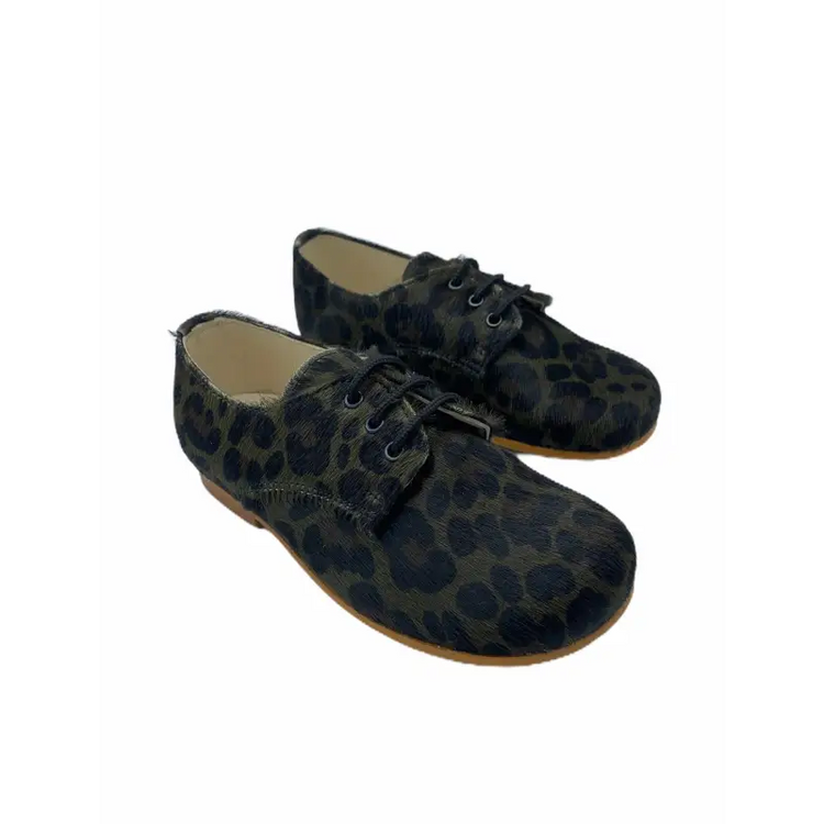 Sonatina duke green leopard lace up - dress shoe