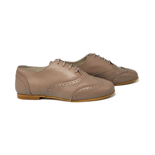 Sonatina imperial taupe lace oxford - boys