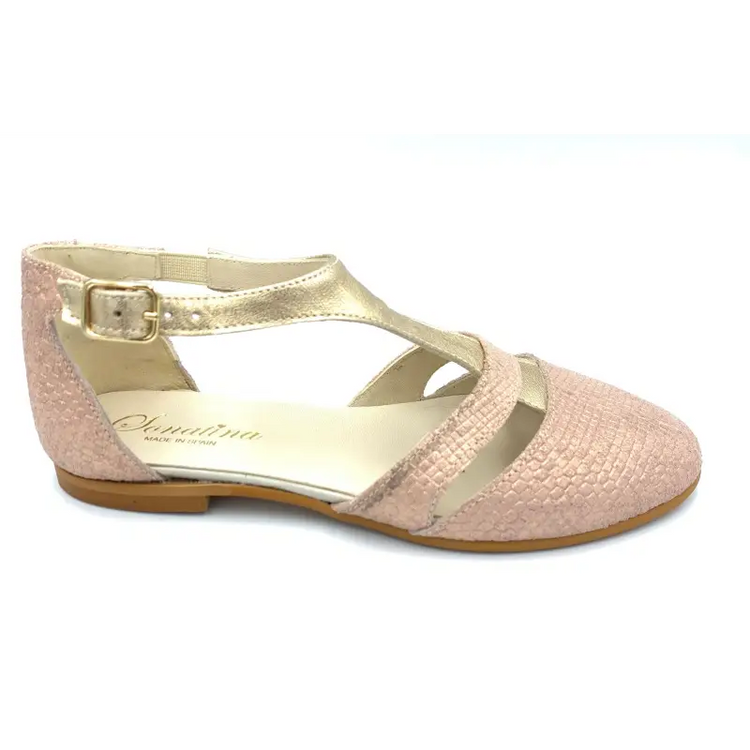 Sonatina pink shimmer gloria buckle - girls