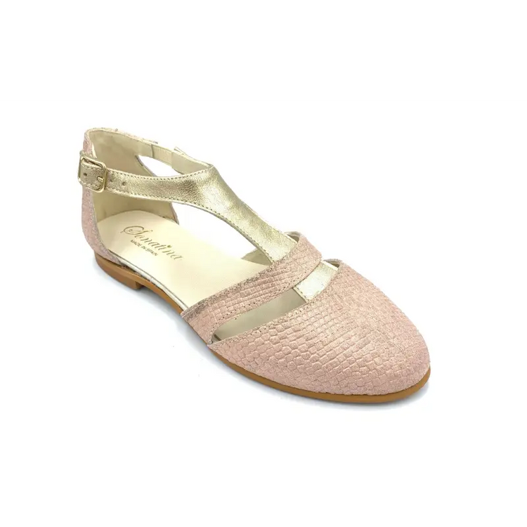 Sonatina pink shimmer gloria buckle - girls