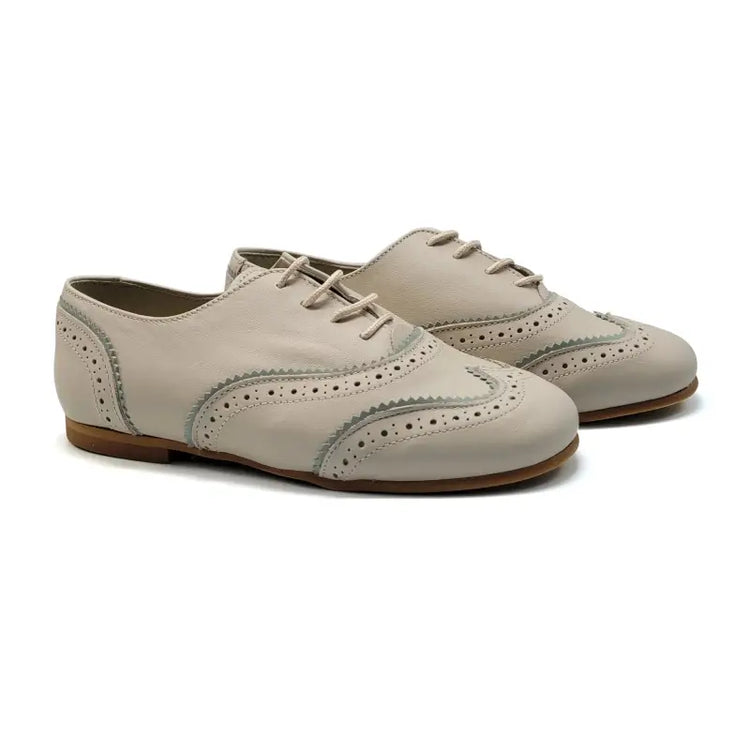 Sontatina Imperial Ivory Mint Wingtip Lace - BOYS