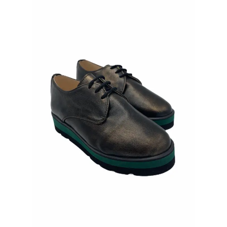 Tny bronze shimmer lace up oxford 15859 - girls