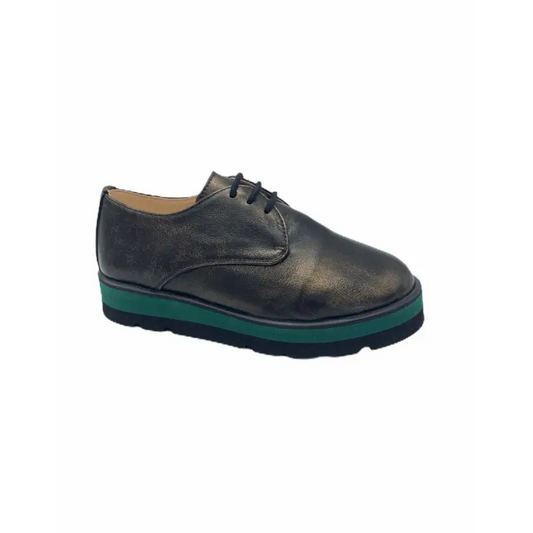 Tny bronze shimmer lace up oxford 15859 - girls