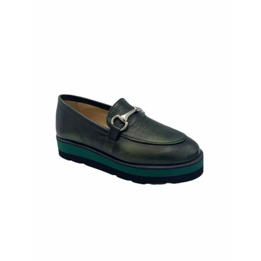 Tny green shimmer sole chain slip on 158607 - girls