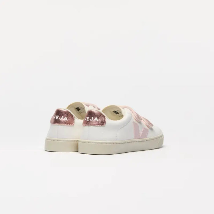 Veja Pink Metallic Nectar Velcro Sneaker V102 - GIRLS