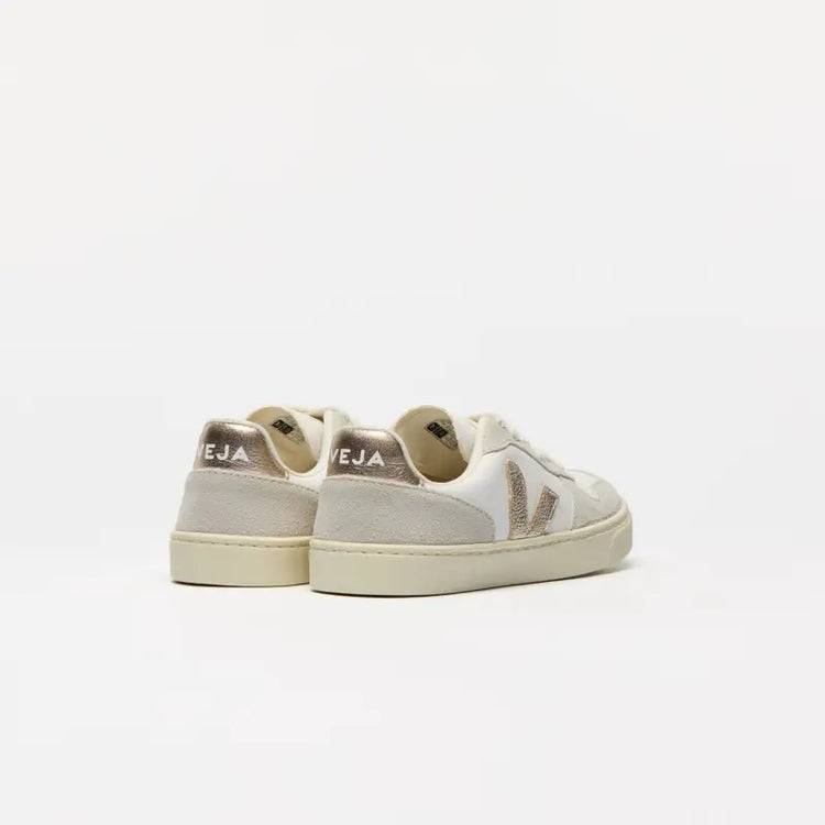 Veja Rose Gold Lace Sneakers V10L - GIRLS