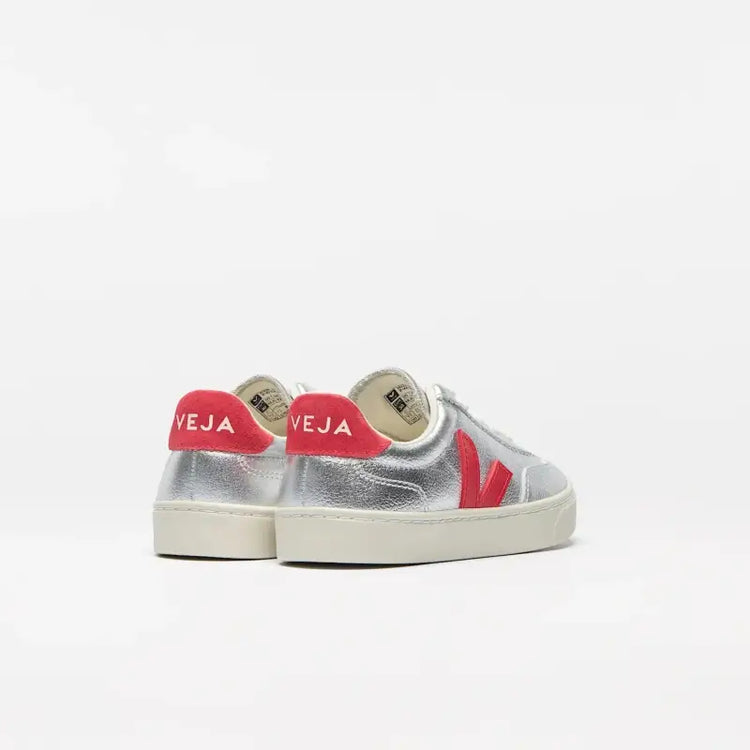 Veja Silver Pekin Lace Slip On Sneaker V10L