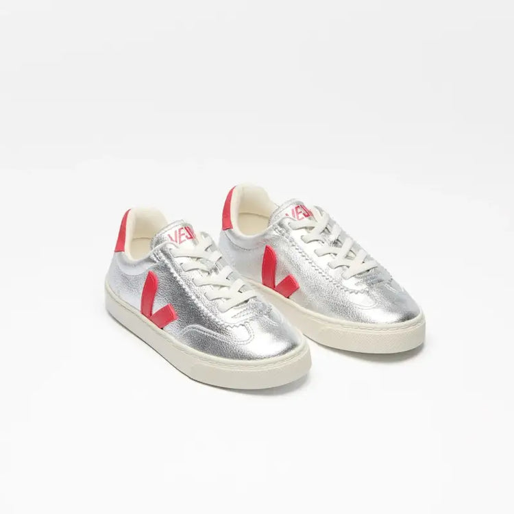 Veja Silver Pekin Lace Slip On Sneaker V10L