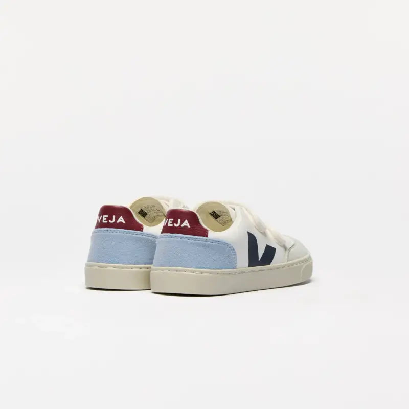 Veja Steel Blue Velcro Sneaker V102 - GIRLS