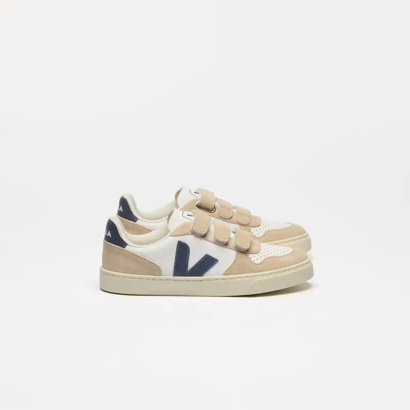 Veja Teal ’V’ Triple Velcro Sneaker V103 - BOYS