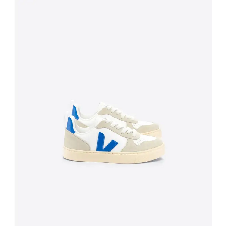 Veja white & cobolt blue lace sneaker 3260 - girls