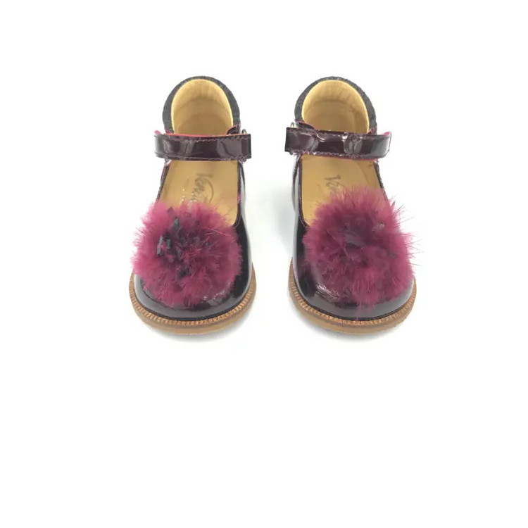 Vennittini joline burgundy mary jane - girls