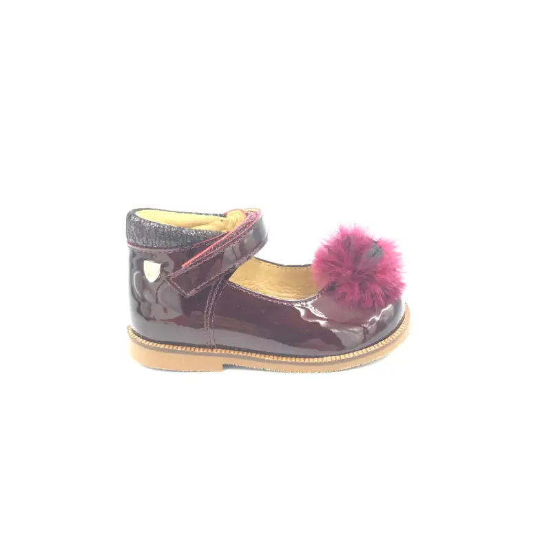 Vennittini joline burgundy mary jane - girls