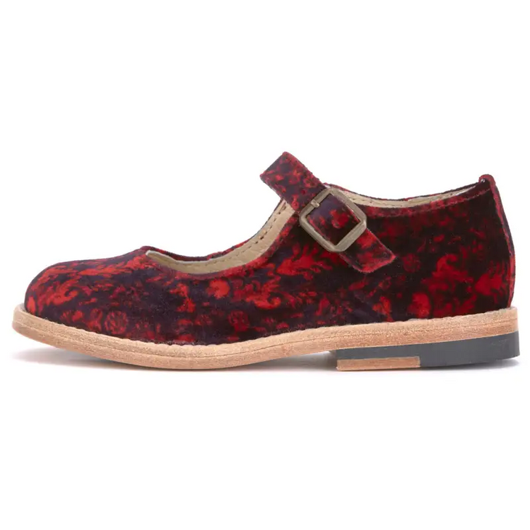 Young soles june print buckle mary jane
