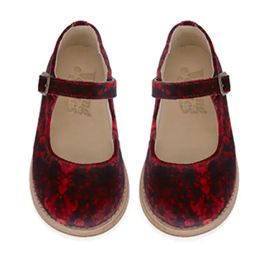 Young soles june print buckle mary jane