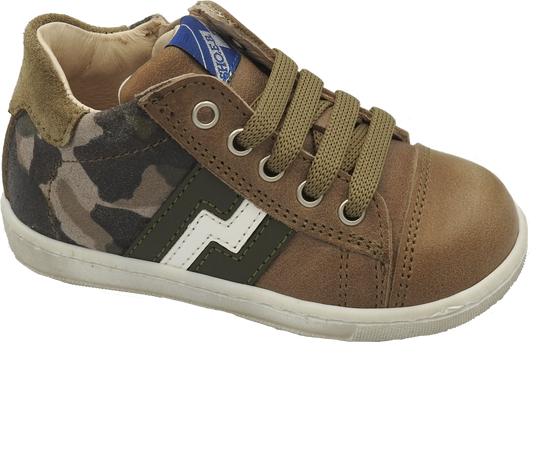 Shoe B 76 Green/Camaflauge Little Boys High Top Sneaker 9701