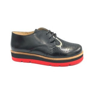 Oxford black red bottoms