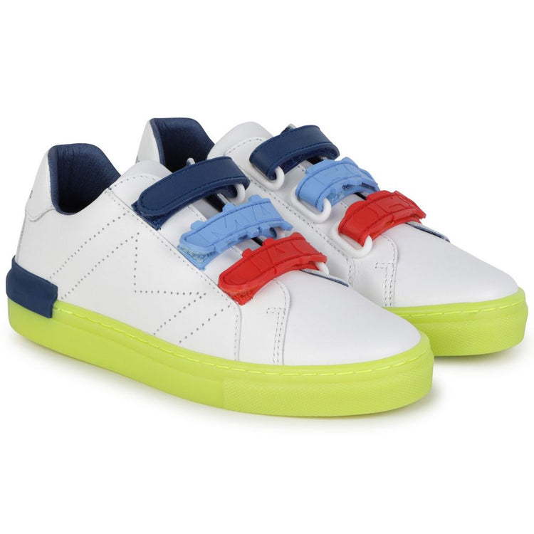 Marc Jacobs Tri Color Velcro Yellow Sole Sneaker 29062