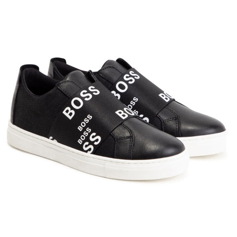 have blad ulæselig Hugo Boss Black Elastic Slip On Sneaker J29263 – Laced Shoe Inc