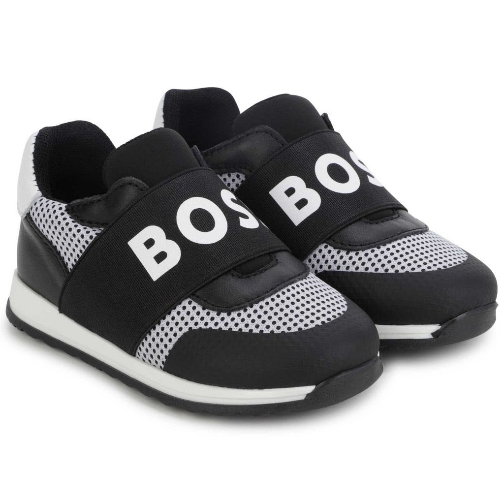 Hugo Boss Black Mesh Sneaker J09192 Laced Shoe