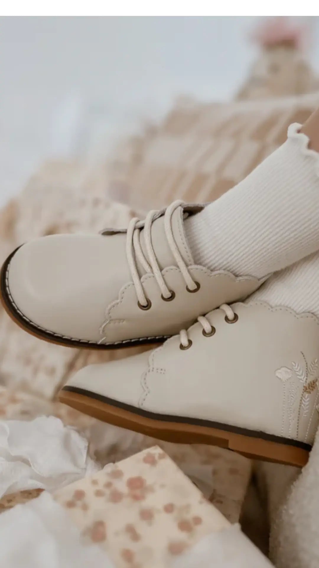 Girls First Walker Lace Up Booties *