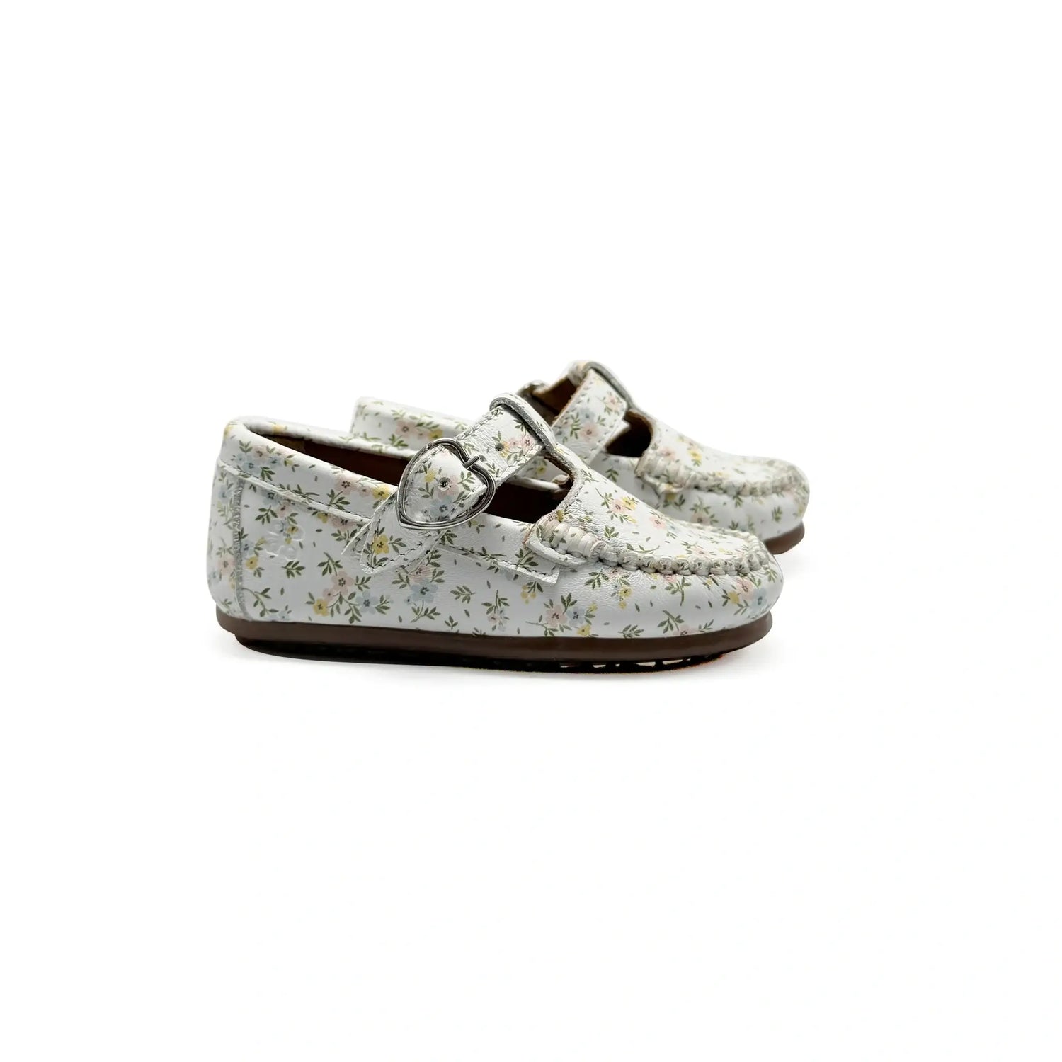 Porte floral leather t-strap baby shoes fast shipping