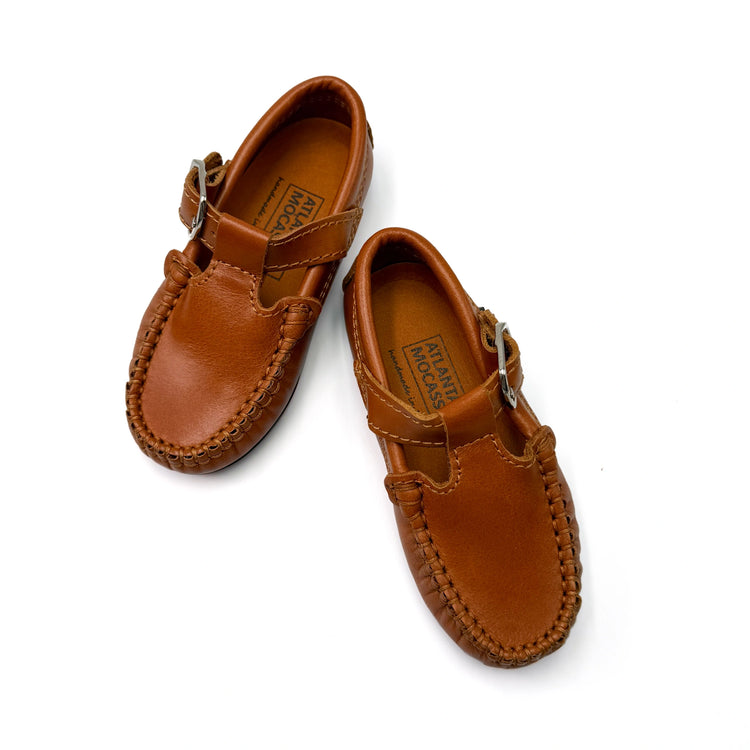 Atlanta Mocassin Camel Sierra T Strap Moccasin 034