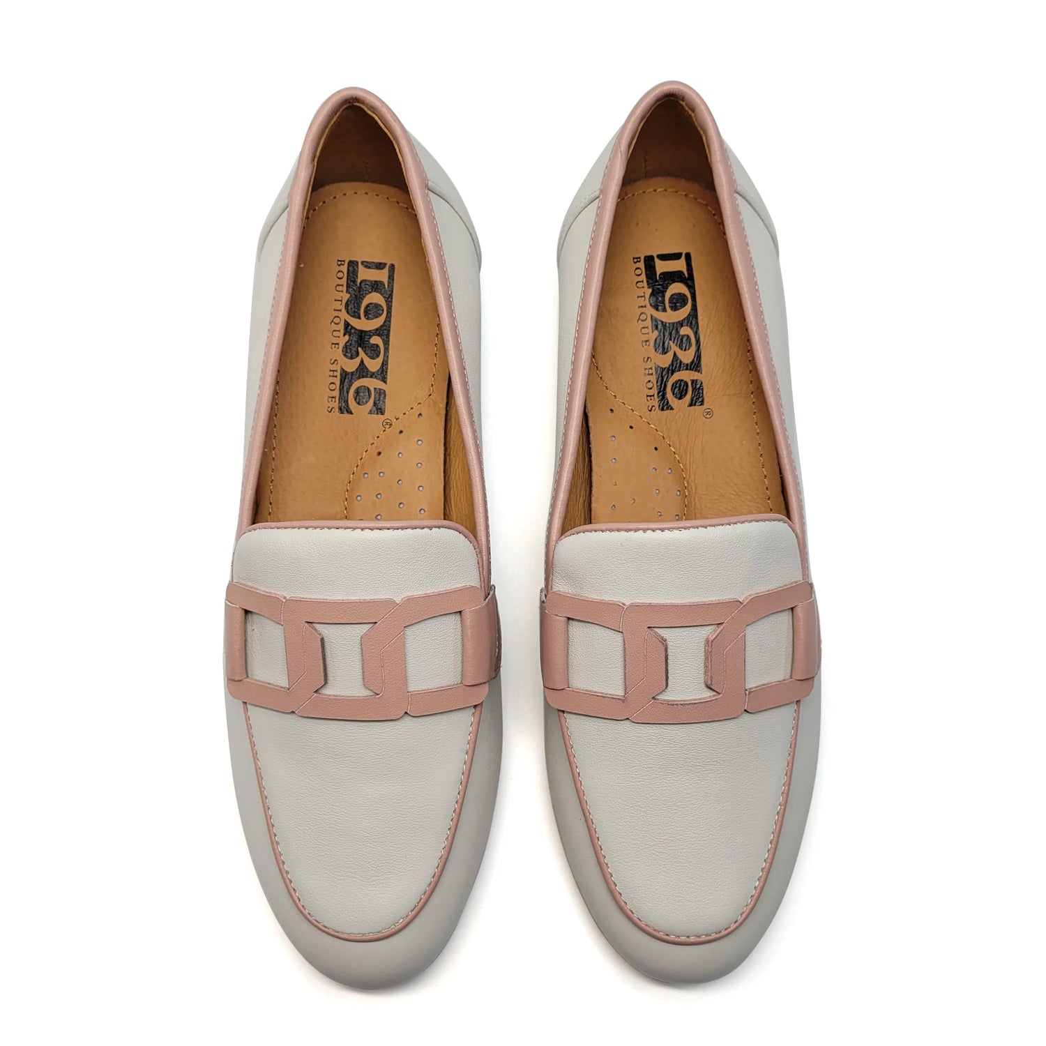 1936 Blanco Pink Chain Loafer 19361