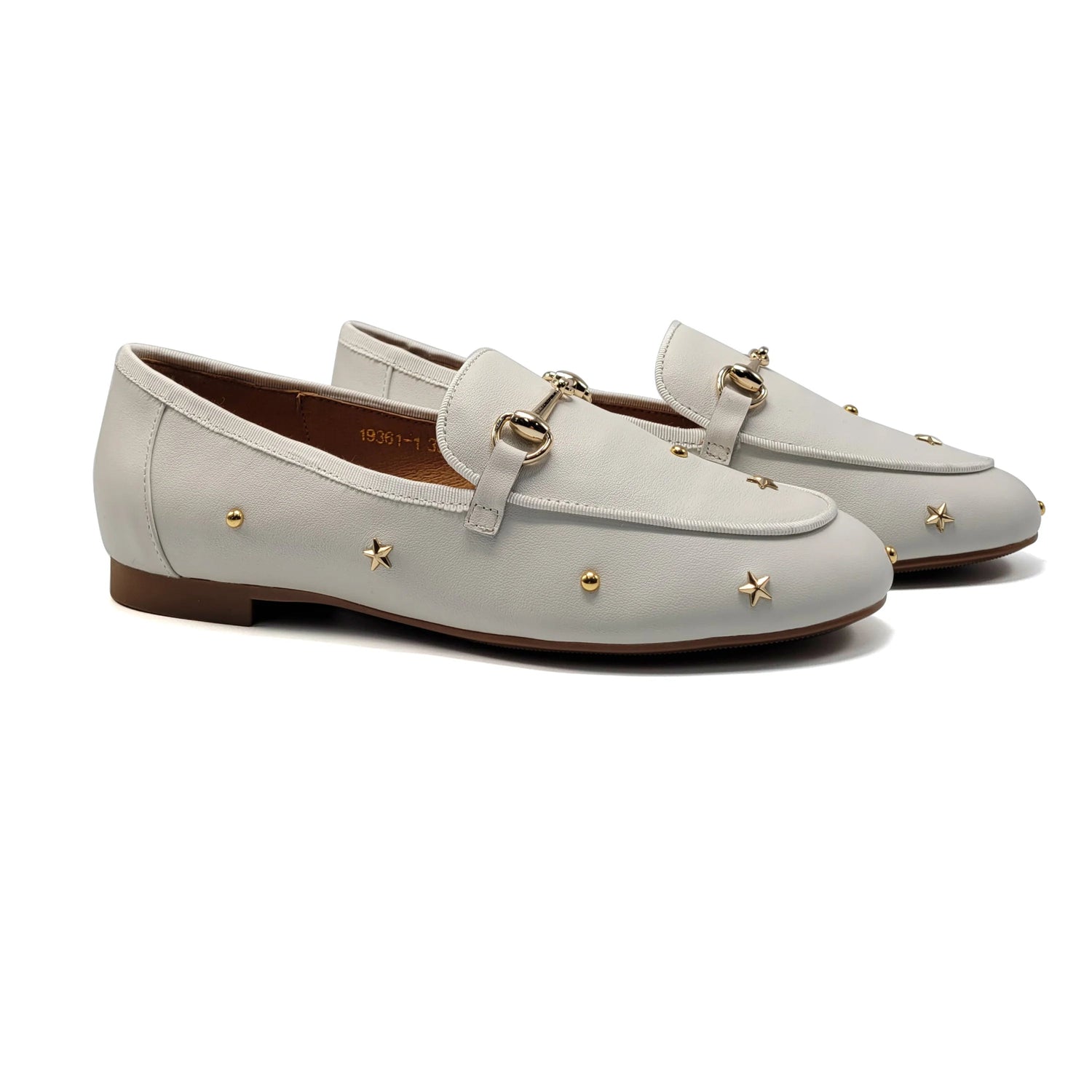 1936 White Stud Chain Loafer 1936114