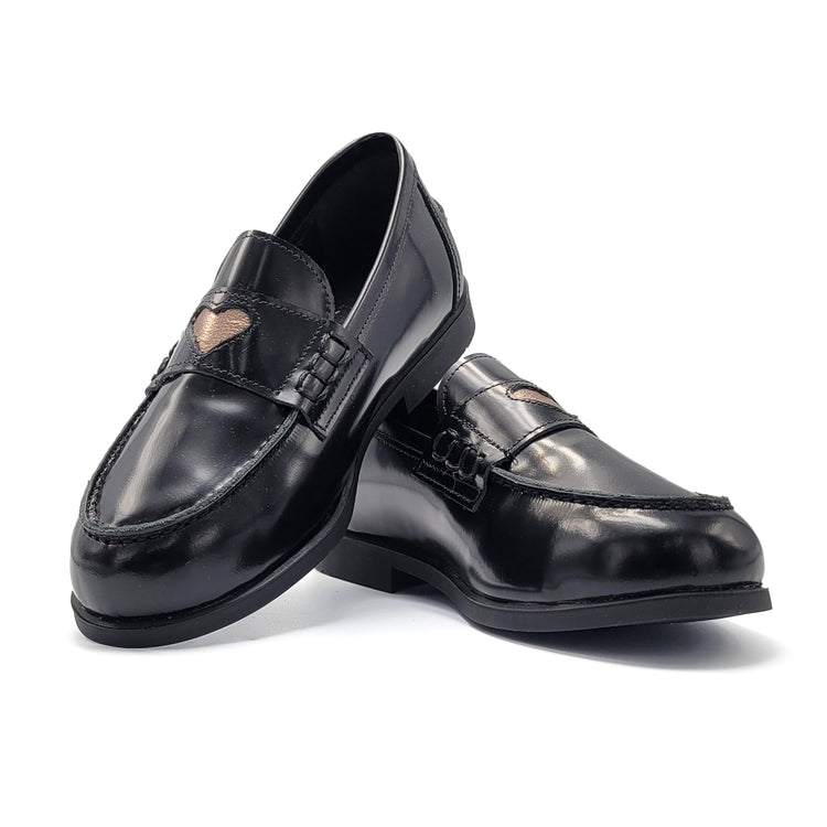 LMDI Castellano Black Heart Loafer – Laced Shoe Inc