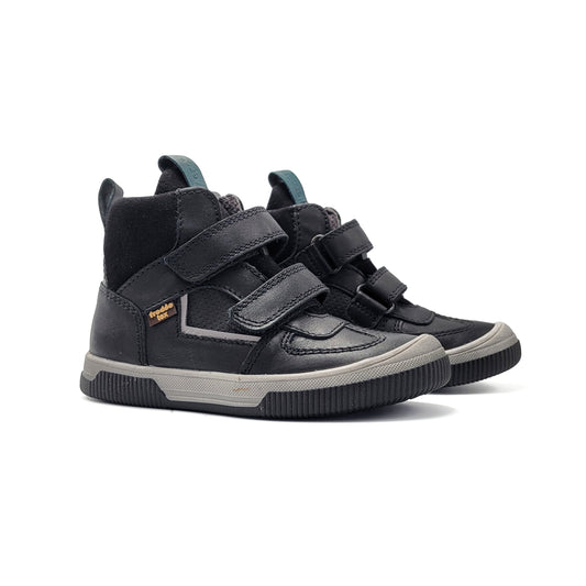 FRODDO Black Teal Waterproof Velcro High Top Sneaker G3110210