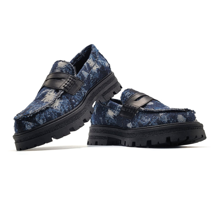 Blublonc Heidi Denim Chunky Loafer