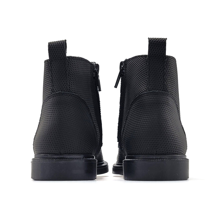 Blublonc Lucia Black Geometric Bootie