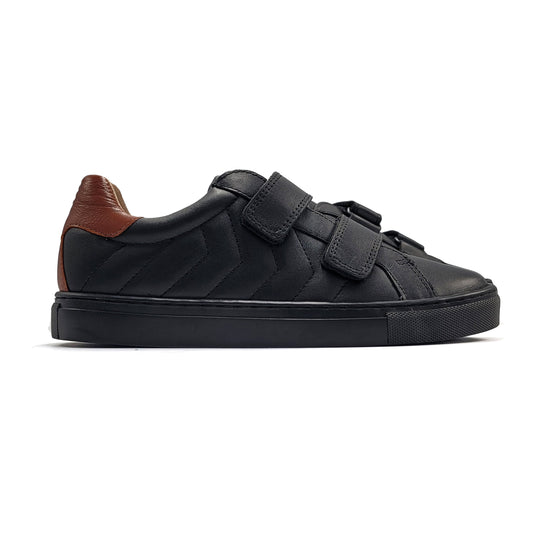 Porte Black Cognac Velcro Sneaker 21143