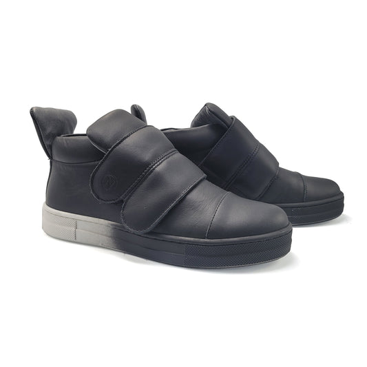 Shoot Jr 3 leather sneakers with laces and velcro
