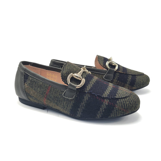 Brunellis Burberry Tweed Chain Loafer S-18