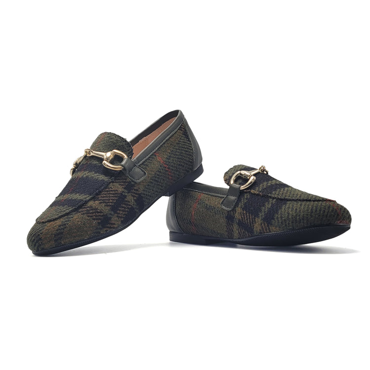 Brunellis Burberry Tweed Chain Loafer S-18