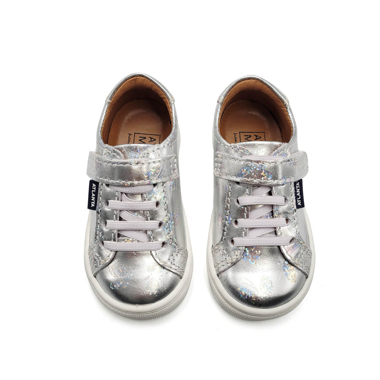 Atlanta Mocassin Silver Butterfly Baby Sneaker 520