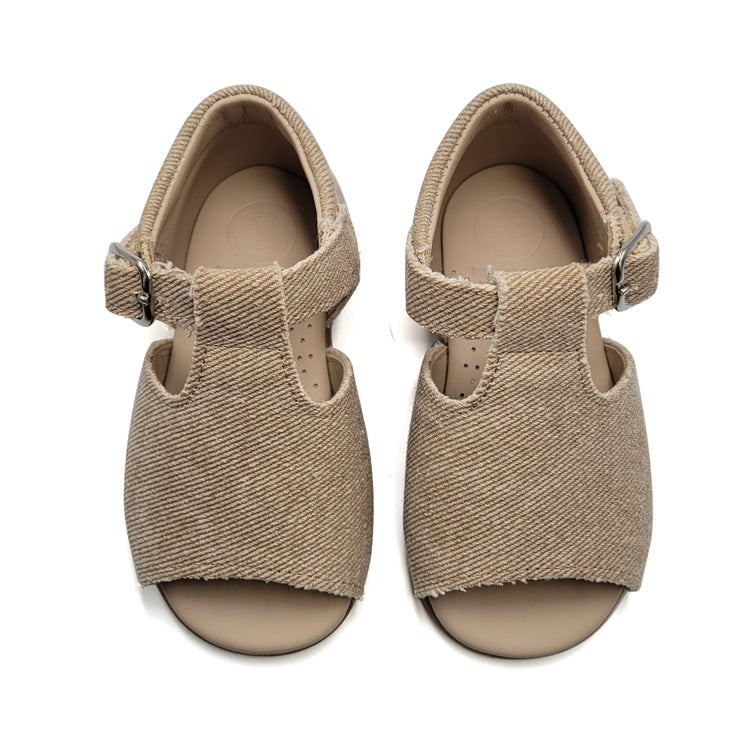 Blublonc Baylee Linen Baby Sandal