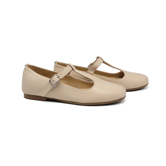 Brunellis Frosted Coffee T-Strap Mary Jane J143