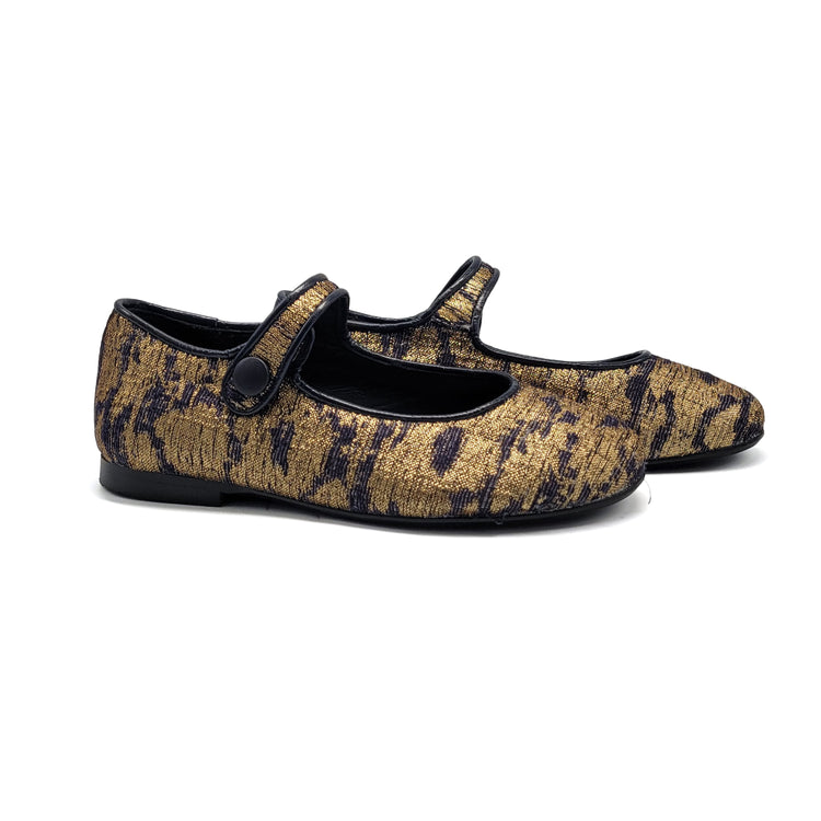 Brunellis Gold Navy Mary Jane S-21